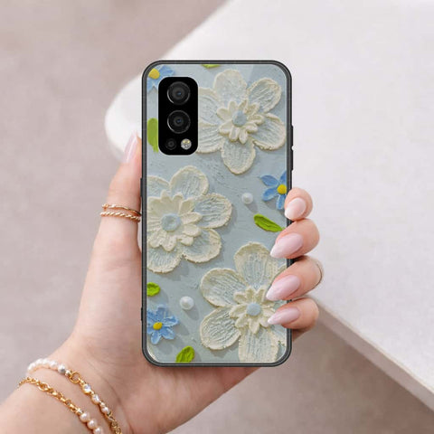 OnePlus Nord 2 Cover - Floral Series 3 - HQ Ultra Shine Premium Infinity Glass Soft Silicon Borders Case