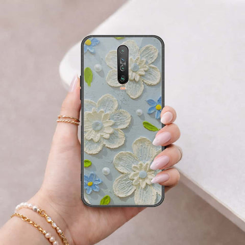 Xiaomi Poco X2 Cover - Floral Series 3 - HQ Ultra Shine Premium Infinity Glass Soft Silicon Borders Case