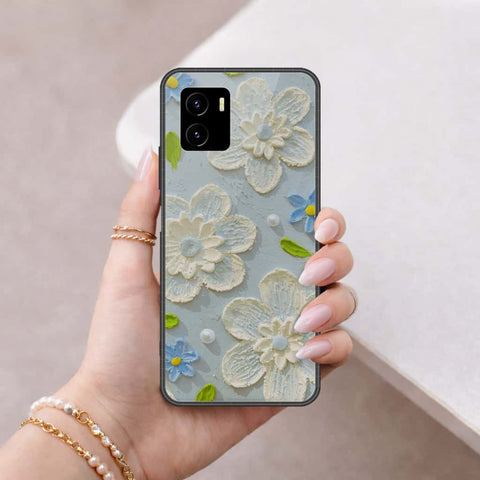 Vivo Y01 Cover - Floral Series 3 - HQ Ultra Shine Premium Infinity Glass Soft Silicon Borders Case