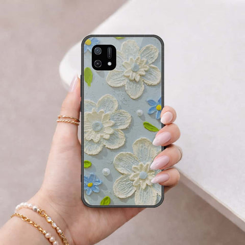 Oppo A16e Cover - Floral Series 3 - HQ Ultra Shine Premium Infinity Glass Soft Silicon Borders Case