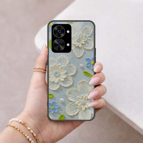 OnePlus Nord 2T Cover - Floral Series 3 - HQ Ultra Shine Premium Infinity Glass Soft Silicon Borders Case