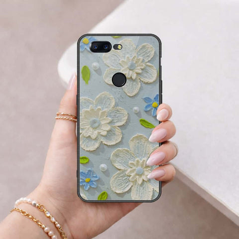 OnePlus 5T Cover - Floral Series 3 - HQ Ultra Shine Premium Infinity Glass Soft Silicon Borders Case