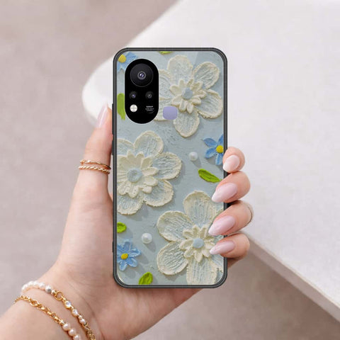 Infinix Hot 11s NFC Cover - Floral Series 3 - HQ Ultra Shine Premium Infinity Glass Soft Silicon Borders Case