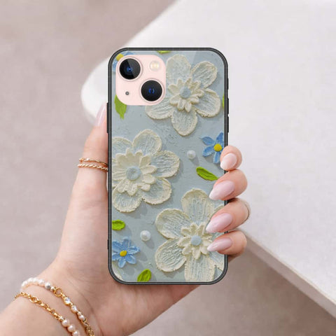 iPhone 14 Plus Cover - Floral Series 3 - HQ Ultra Shine Premium Infinity Glass Soft Silicon Borders Case