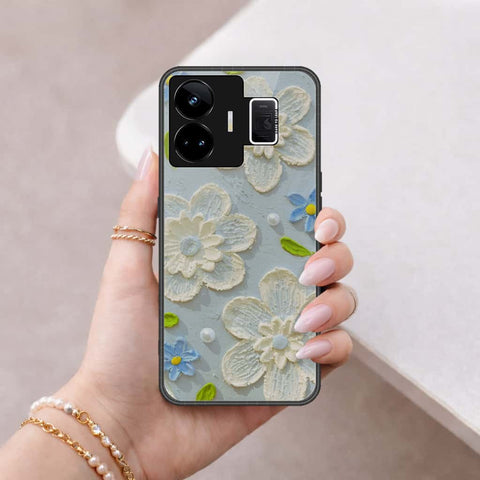 Realme GT Neo 5 Cover - Floral Series 3 - HQ Ultra Shine Premium Infinity Glass Soft Silicon Borders Case