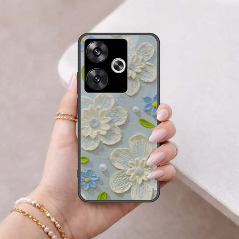 Xiaomi Poco F6 Cover - Floral Series 3 - HQ Ultra Shine Premium Infinity Glass Soft Silicon Borders Case