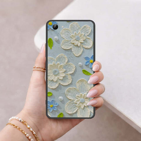 Vivo Y81 Cover - Floral Series 3 - HQ Ultra Shine Premium Infinity Glass Soft Silicon Borders Case