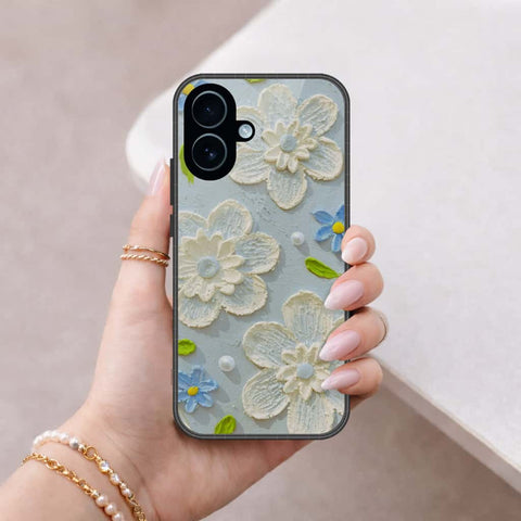 iPhone 18 - Floral Series 3 - HQ Ultra Shine Premium Infinity Glass Soft Silicon Borders Case