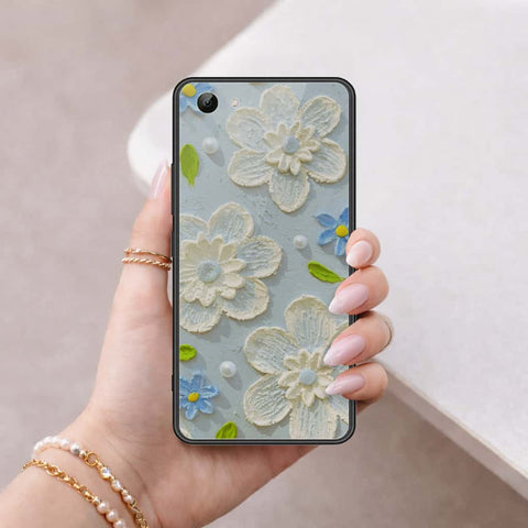 Vivo Y83 Cover - Floral Series 3 - HQ Ultra Shine Premium Infinity Glass Soft Silicon Borders Case