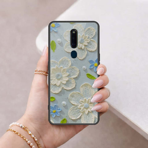 Oppo R19 Cover - Floral Series 3 - HQ Ultra Shine Premium Infinity Glass Soft Silicon Borders Case
