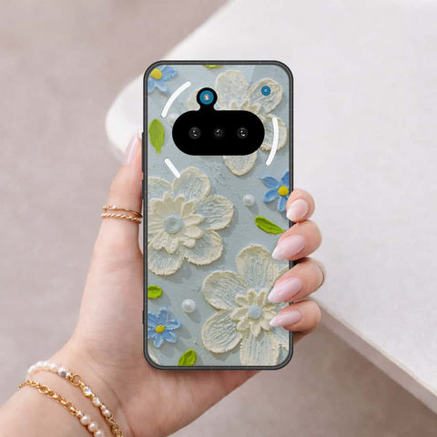 Nothing Phone 3a Cover - Floral Series 3 - HQ Ultra Shine Premium Infinity Glass Soft Silicon Borders Case