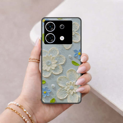Infinix Zero 30 5G Cover - Floral Series 3 - HQ Ultra Shine Premium Infinity Glass Soft Silicon Borders Case
