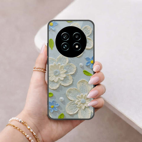 Realme 13 Pro Plus Cover - Floral Series 3 - HQ Ultra Shine Premium Infinity Glass Soft Silicon Borders Case