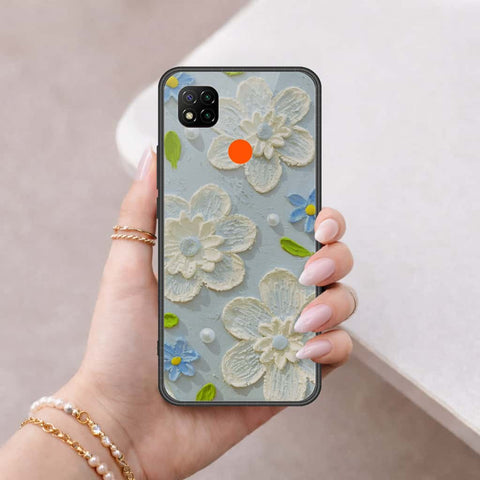 Xiaomi Poco C3 Cover - Floral Series 3 - HQ Ultra Shine Premium Infinity Glass Soft Silicon Borders Case
