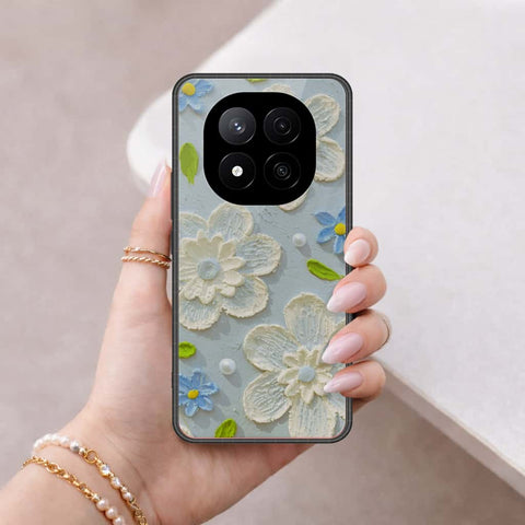 Xiaomi Poco X7 Cover - Floral Series 3 - HQ Ultra Shine Premium Infinity Glass Soft Silicon Borders Case