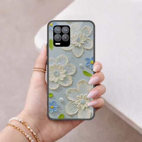 Realme 8 Pro Cover - Floral Series 3 - HQ Ultra Shine Premium Infinity Glass Soft Silicon Borders Case
