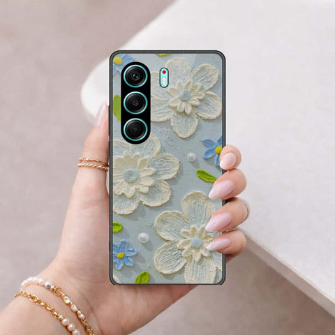 Tecno Camon 40 Pro 5G Cover - Floral Series 3 - HQ Ultra Shine Premium Infinity Glass Soft Silicon Borders Case