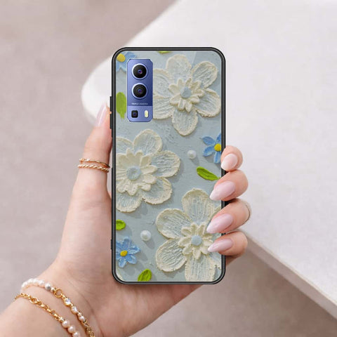 Vivo Y52 5G Cover - Floral Series 3 - HQ Ultra Shine Premium Infinity Glass Soft Silicon Borders Case