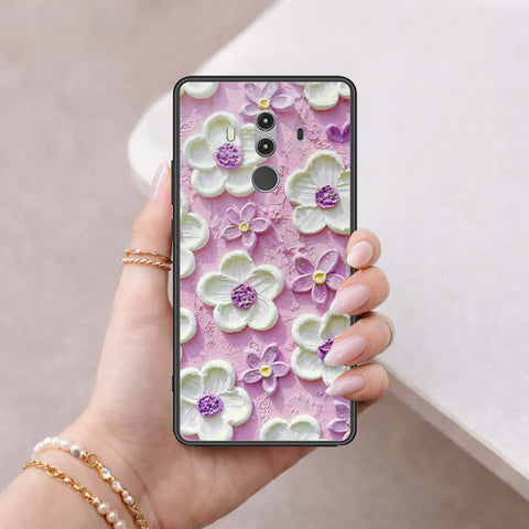 Huawei Mate 10 Pro Cover - Floral Series 3 - HQ Ultra Shine Premium Infinity Glass Soft Silicon Borders Case