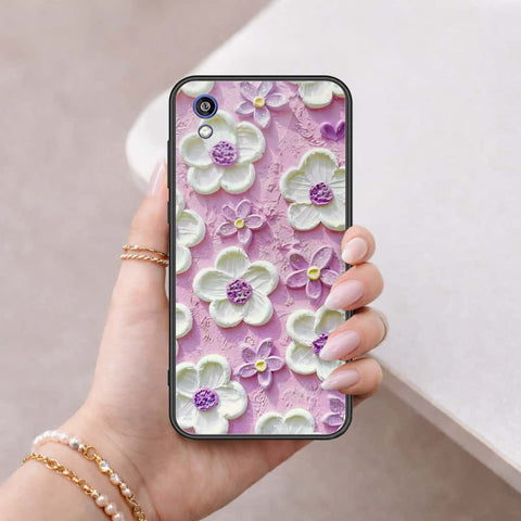 Huawei Honor 8S Cover - Floral Series 3 - HQ Ultra Shine Premium Infinity Glass Soft Silicon Borders Case