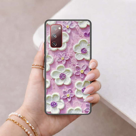 Samsung Galaxy S20 FE Cover - Floral Series 3 - HQ Ultra Shine Premium Infinity Glass Soft Silicon Borders Case