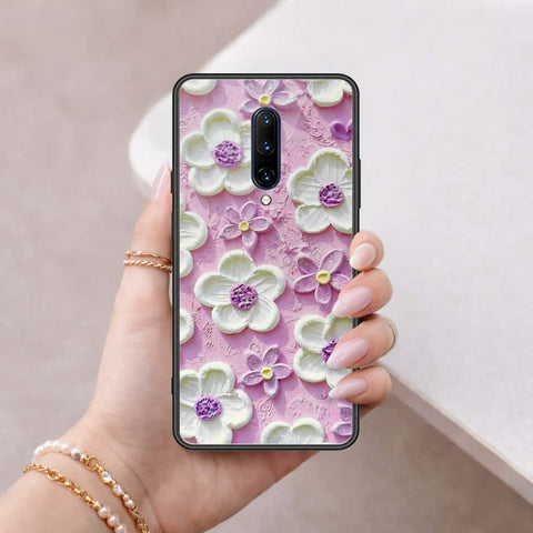 OnePlus 7 Pro Cover - Floral Series 3 - HQ Ultra Shine Premium Infinity Glass Soft Silicon Borders Case