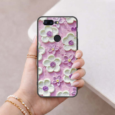 OnePlus 5T Cover - Floral Series 3 - HQ Ultra Shine Premium Infinity Glass Soft Silicon Borders Case