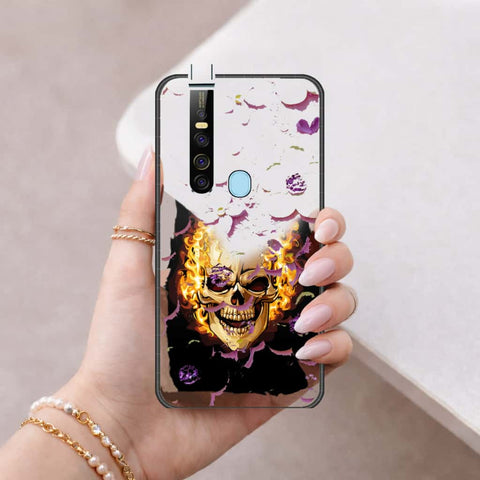 Tecno Camon 15 Pro Cover - Floral Series 3 - HQ Ultra Shine Premium Infinity Glass Soft Silicon Borders Case