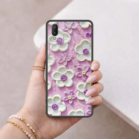 Vivo X21s Cover - Floral Series 3 - HQ Ultra Shine Premium Infinity Glass Soft Silicon Borders Case