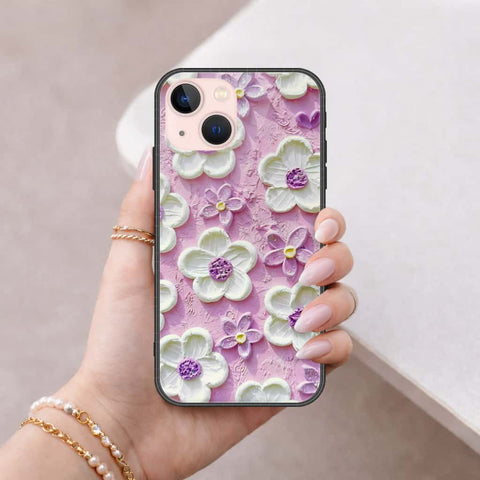 iPhone 14 Plus Cover - Floral Series 3 - HQ Ultra Shine Premium Infinity Glass Soft Silicon Borders Case