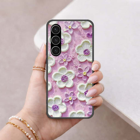 Samsung Galaxy S23 Plus 5G Cover - Floral Series 3 - HQ Ultra Shine Premium Infinity Glass Soft Silicon Borders Case