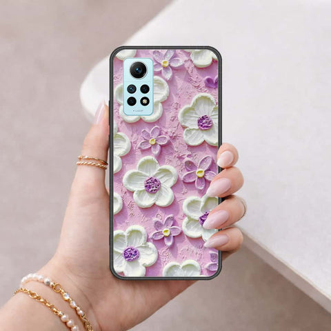 Xiaomi Redmi Note 12 Pro 4G Cover - Floral Series 3 - HQ Ultra Shine Premium Infinity Glass Soft Silicon Borders Case