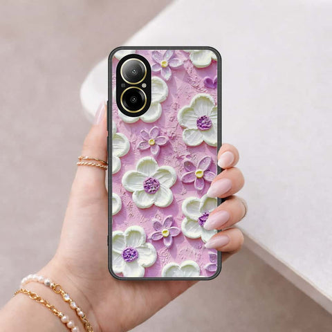 Realme C67 4G Cover - Floral Series 3 - HQ Ultra Shine Premium Infinity Glass Soft Silicon Borders Case