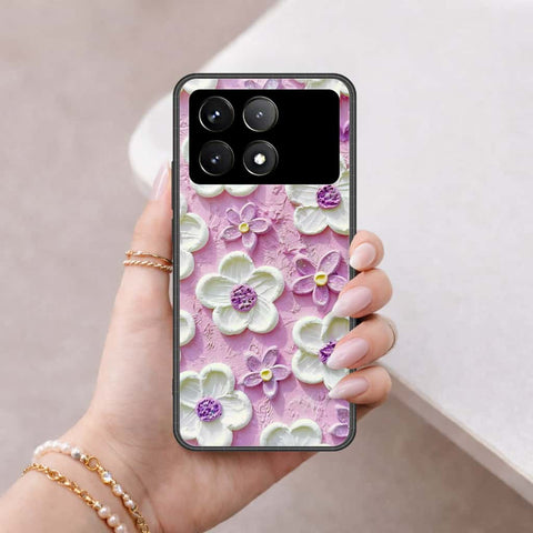 Xiaomi Poco X6 Pro Cover - Floral Series 3 - HQ Ultra Shine Premium Infinity Glass Soft Silicon Borders Case