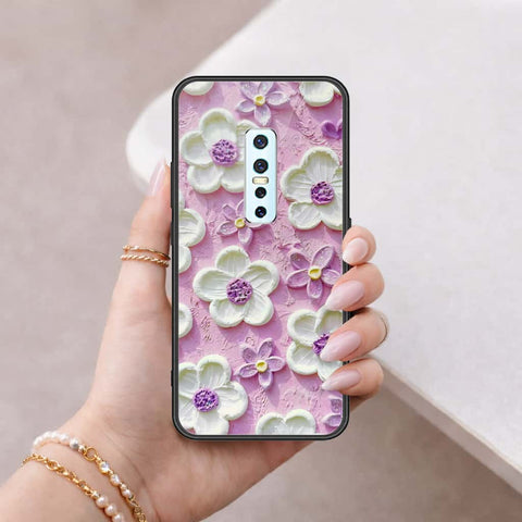 Vivo V17 Pro Cover - Floral Series 3 - HQ Ultra Shine Premium Infinity Glass Soft Silicon Borders Case