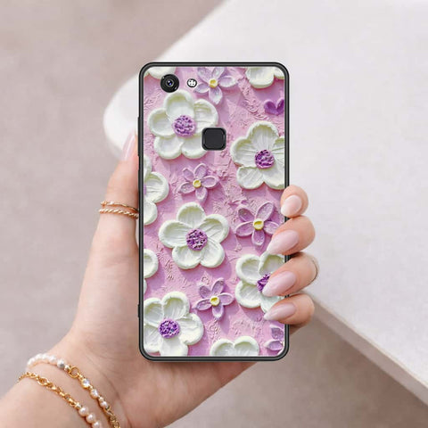 Vivo V7 Cover - Floral Series 3 - HQ Ultra Shine Premium Infinity Glass Soft Silicon Borders Case