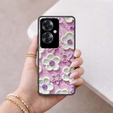 Oppo Reno 11F 5G Cover - Floral Series 3 - HQ Ultra Shine Premium Infinity Glass Soft Silicon Borders Case