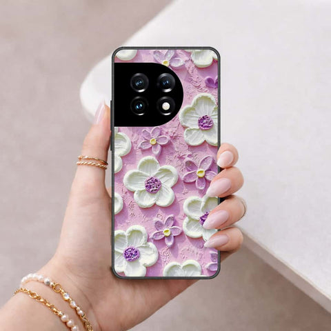 OnePlus Ace 2 Pro Cover - Floral Series 3 - HQ Ultra Shine Premium Infinity Glass Soft Silicon Borders Case