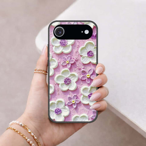 iPhone 18 Air - Floral Series 3 - HQ Ultra Shine Premium Infinity Glass Soft Silicon Borders Case