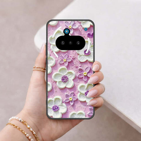Nothing Phone 3a Cover - Floral Series 3 - HQ Ultra Shine Premium Infinity Glass Soft Silicon Borders Case