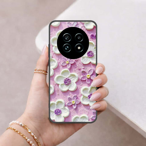 Realme 13 Pro Plus Cover - Floral Series 3 - HQ Ultra Shine Premium Infinity Glass Soft Silicon Borders Case