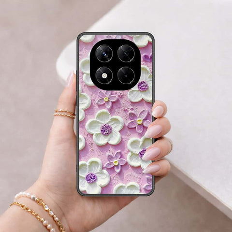 Xiaomi Redmi Note 14 Pro 4G Cover - Floral Series 3 - HQ Ultra Shine Premium Infinity Glass Soft Silicon Borders Case