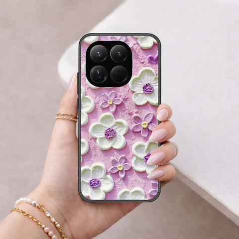 Xiaomi 15t - Floral Series 3 - HQ Ultra Shine Premium Infinity Glass Soft Silicon Borders Case