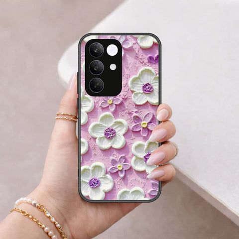 Realme C85 Pro Cover - Floral Series 3 - HQ Ultra Shine Premium Infinity Glass Soft Silicon Borders Case