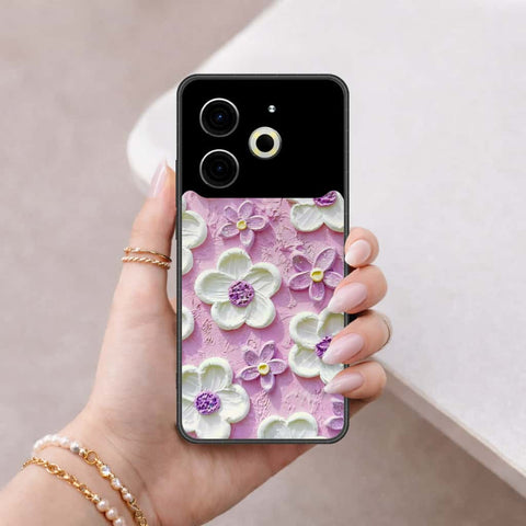 Tecno Pova 6 Pro Cover - Floral Series 3 - HQ Ultra Shine Premium Infinity Glass Soft Silicon Borders Case