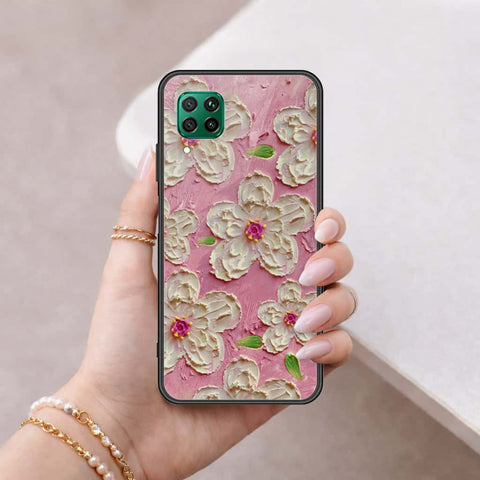 Huawei Nova 7i Cover - Floral Series 3 - HQ Ultra Shine Premium Infinity Glass Soft Silicon Borders Case
