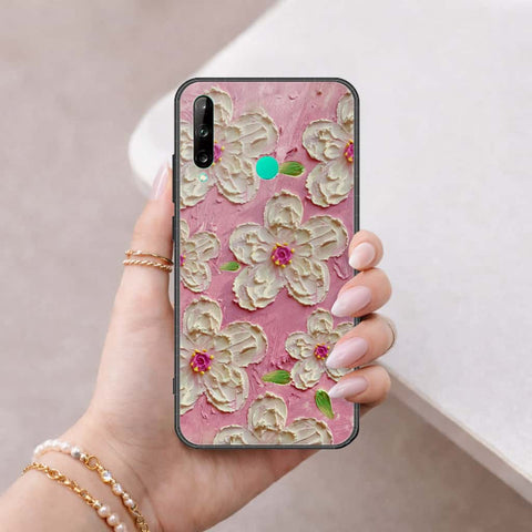 Huawei Y7P Cover - Floral Series 3 - HQ Ultra Shine Premium Infinity Glass Soft Silicon Borders Case