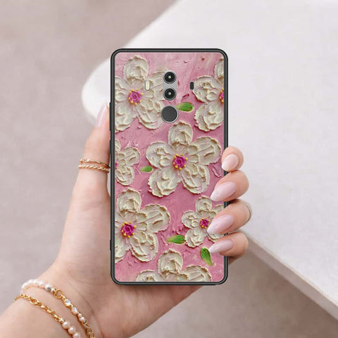 Huawei Mate 10 Pro Cover - Floral Series 3 - HQ Ultra Shine Premium Infinity Glass Soft Silicon Borders Case