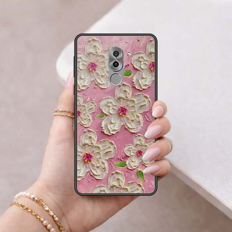 Huawei Honor 6X Cover - Floral Series 3 - HQ Ultra Shine Premium Infinity Glass Soft Silicon Borders Case