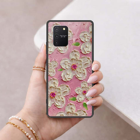 Samsung Galaxy M80s Cover - Floral Series 3 - HQ Ultra Shine Premium Infinity Glass Soft Silicon Borders Case